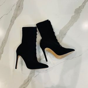 ALDO Lace Up Black Booties